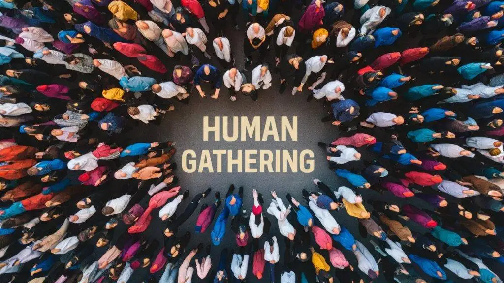 is the human gathering fake